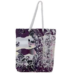 Marina Paper Cut Full Print Rope Handle Tote (large)