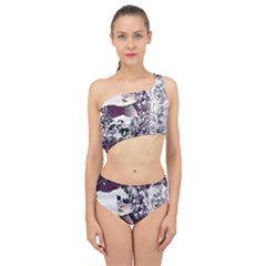 Marina Paper Cut Spliced Up Two Piece Swimsuit