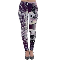 Marina Paper Cut Lightweight Velour Leggings