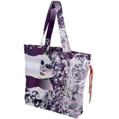 Marina Paper Cut Drawstring Tote Bag