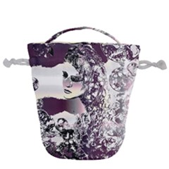 Marina Paper Cut Drawstring Bucket Bag