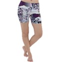 Marina Paper Cut Lightweight Velour Yoga Shorts View1