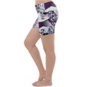 Marina Paper Cut Lightweight Velour Yoga Shorts View2