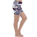 Marina Paper Cut Lightweight Velour Yoga Shorts View3