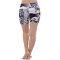 Marina Paper Cut Lightweight Velour Yoga Shorts View4