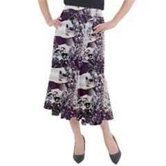 Marina Paper Cut Midi Mermaid Skirt