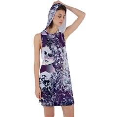 Marina Paper Cut Racer Back Hoodie Dress