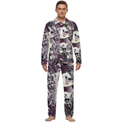 Marina Paper Cut Men s Long Sleeve Velvet Pocket Pajamas Set