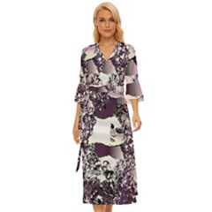 Marina Paper Cut Midsummer Wrap Dress