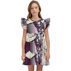 Marina Paper Cut Kids  Winged Sleeve Dress