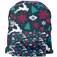 Holiday Season Pattern December Happy Holidays Merry Christmas Winter Family Festive New Year Giant Full Print Backpack