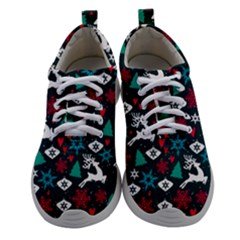 Holiday Season Pattern December Happy Holidays Merry Christmas Winter Family Festive New Year Women Athletic Shoes