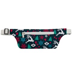 Holiday Season Pattern December Happy Holidays Merry Christmas Winter Family Festive New Year Active Waist Bag