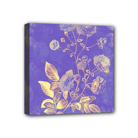 Flower Petal Bouquet Stem Floral Pattern Mini Canvas 4  X 4  (stretched)