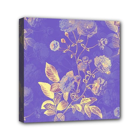 Flower Petal Bouquet Stem Floral Pattern Mini Canvas 6  X 6  (stretched)