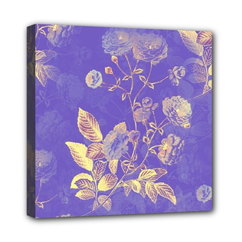 Flower Petal Bouquet Stem Floral Pattern Mini Canvas 8  X 8  (stretched)