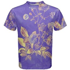 Flower Petal Bouquet Stem Floral Pattern Men s Cotton T-shirt