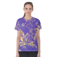 Flower Petal Bouquet Stem Floral Pattern Women s Cotton T-shirt