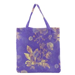 Flower Petal Bouquet Stem Floral Pattern Grocery Tote Bag