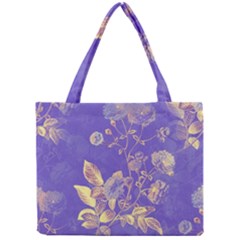 Flower Petal Bouquet Stem Floral Pattern Mini Tote Bag