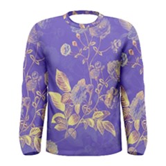 Flower Petal Bouquet Stem Floral Pattern Men s Long Sleeve T-shirt