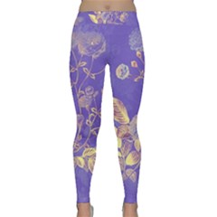 Flower Petal Bouquet Stem Floral Pattern Classic Yoga Leggings