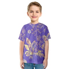 Flower Petal Bouquet Stem Floral Pattern Kids  Sport Mesh T-shirt