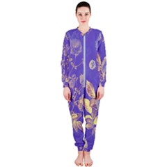 Flower Petal Bouquet Stem Floral Pattern Onepiece Jumpsuit (ladies) by Maspions