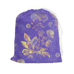 Flower Petal Bouquet Stem Floral Pattern Drawstring Pouch (2xl)