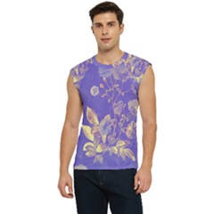 Flower Petal Bouquet Stem Floral Pattern Men s Raglan Cap Sleeve T-shirt