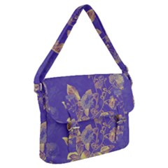 Flower Petal Bouquet Stem Floral Pattern Buckle Messenger Bag