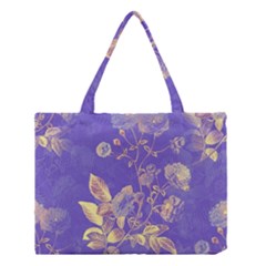 Flower Petal Bouquet Stem Floral Pattern Medium Tote Bag