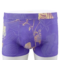 Flower Petal Bouquet Stem Floral Pattern Men s Boxer Briefs