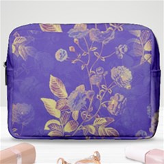 Flower Petal Bouquet Stem Floral Pattern Make Up Pouch (large)