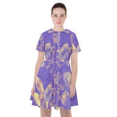 Flower Petal Bouquet Stem Floral Pattern Sailor Dress