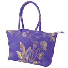 Flower Petal Bouquet Stem Floral Pattern Canvas Shoulder Bag