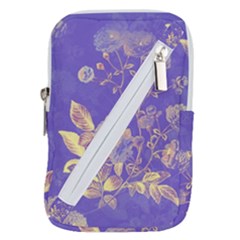 Flower Petal Bouquet Stem Floral Pattern Belt Pouch Bag (small)