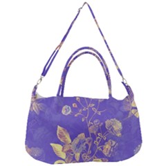 Flower Petal Bouquet Stem Floral Pattern Removable Strap Handbag