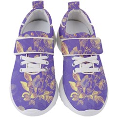 Flower Petal Bouquet Stem Floral Pattern Kids  Velcro Strap Shoes