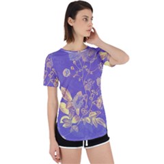 Flower Petal Bouquet Stem Floral Pattern Perpetual Short Sleeve T-shirt