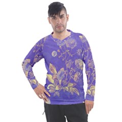 Flower Petal Bouquet Stem Floral Pattern Men s Pique Long Sleeve T-shirt