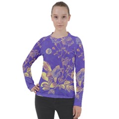 Flower Petal Bouquet Stem Floral Pattern Women s Pique Long Sleeve T-shirt