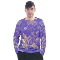 Flower Petal Bouquet Stem Floral Pattern Men s Long Sleeve Raglan T-shirt