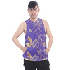 Flower Petal Bouquet Stem Floral Pattern Men s Sleeveless Hoodie