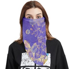 Flower Petal Bouquet Stem Floral Pattern Face Covering Bandana (triangle)