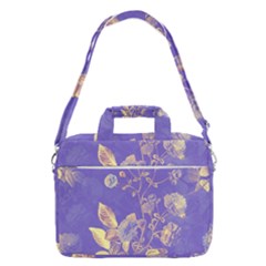 Flower Petal Bouquet Stem Floral Pattern Macbook Pro 13  Shoulder Laptop Bag 