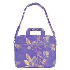 Flower Petal Bouquet Stem Floral Pattern Macbook Pro 15  Shoulder Laptop Bag