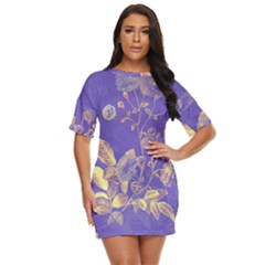 Flower Petal Bouquet Stem Floral Pattern Just Threw It On Dress