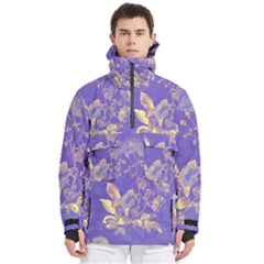 Flower Petal Bouquet Stem Floral Pattern Men s Pullover Zip Ski And Snowboard Waterproof Breathable Jacket