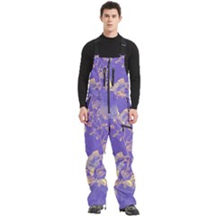 Flower Petal Bouquet Stem Floral Pattern Men s Front Zip Ski And Snowboard Bib Pants